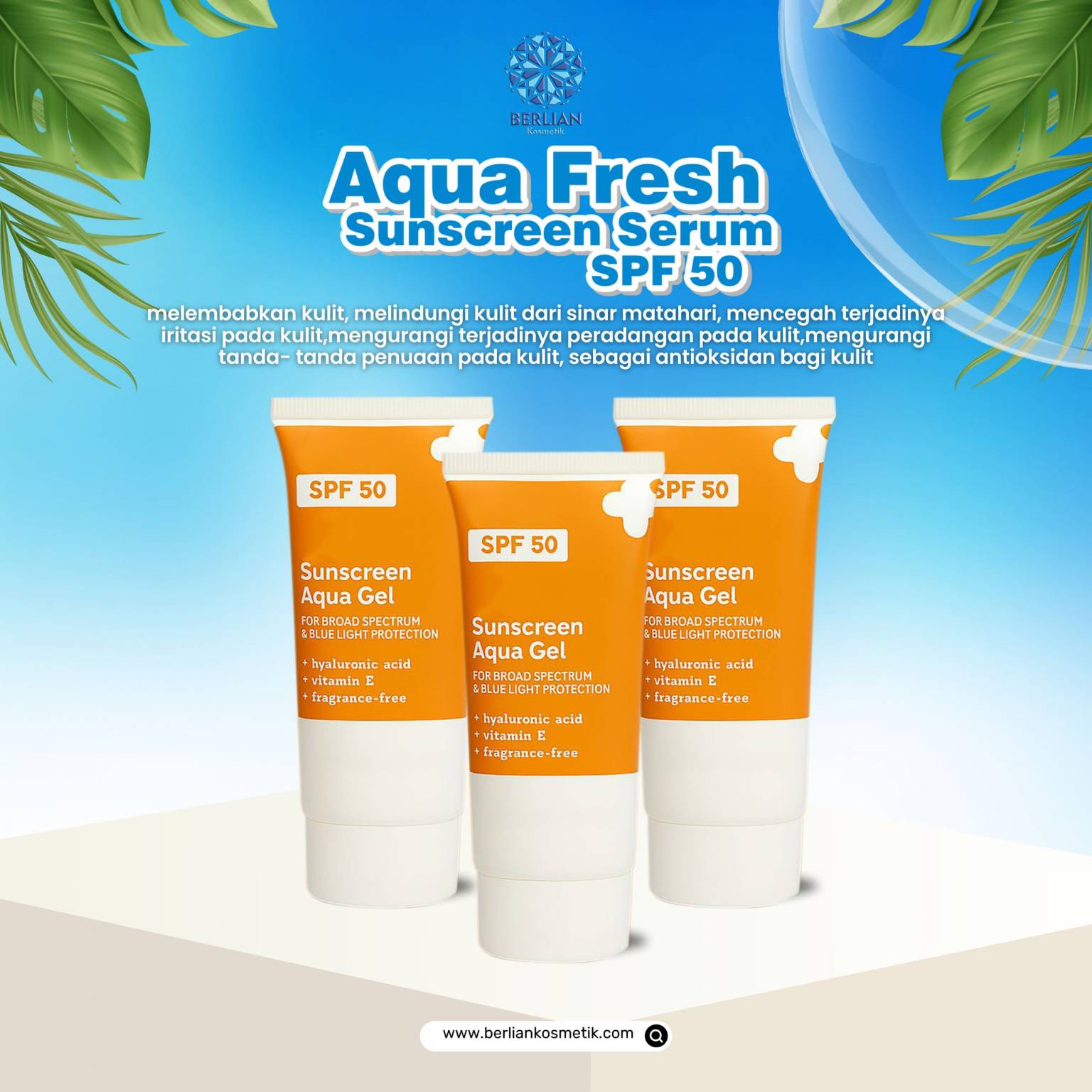 Aqua Fresh Sunscreen Serum SPF 50